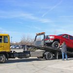 Recovery Truck being loaded